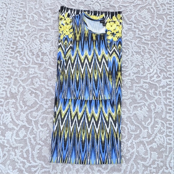 J. Jill Wearever Collection Ikat Print Midi Dress - Picture 12 of 13